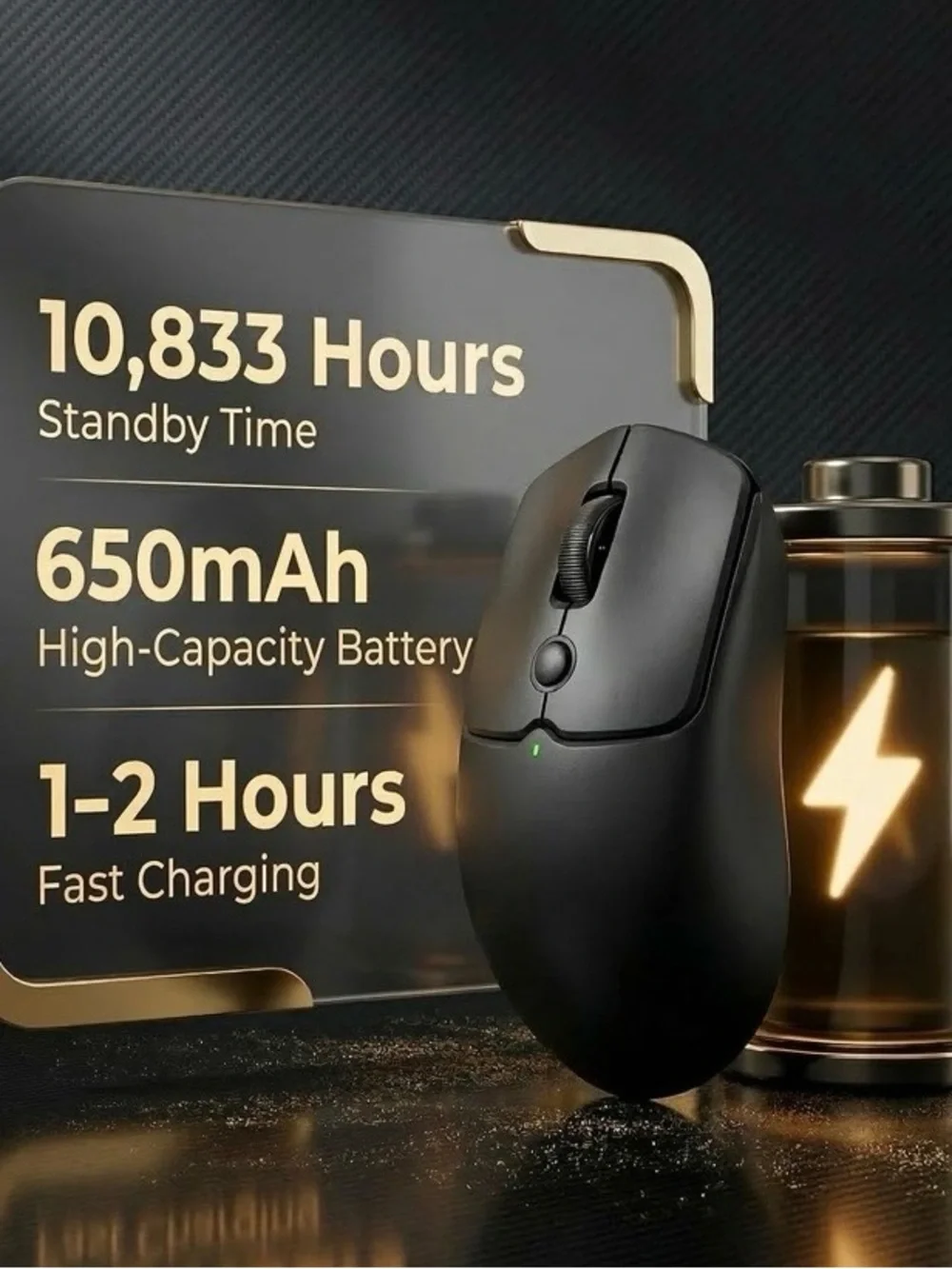 NEW New Ultra-Light Wireless Bluetooth Computer Mouse Quiet Click 6 Programmable